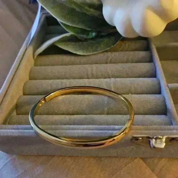 6mm smooth peribox, stainless steel, pure gold PVD plated, waterproof, bracelet - Picture 4 of 6